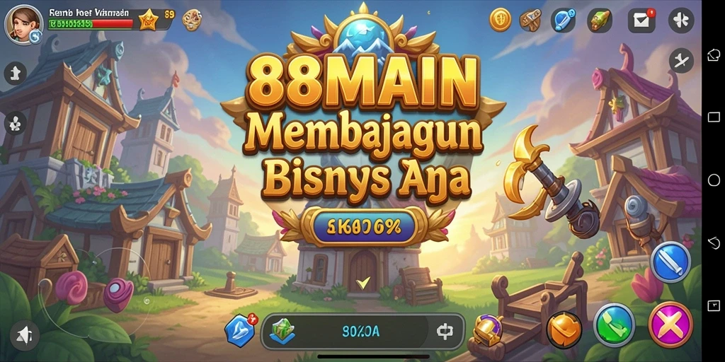 Tampilan screenshot dari gameplay 88MAIN yang menampilkan manajemen bisnis yang intens.
