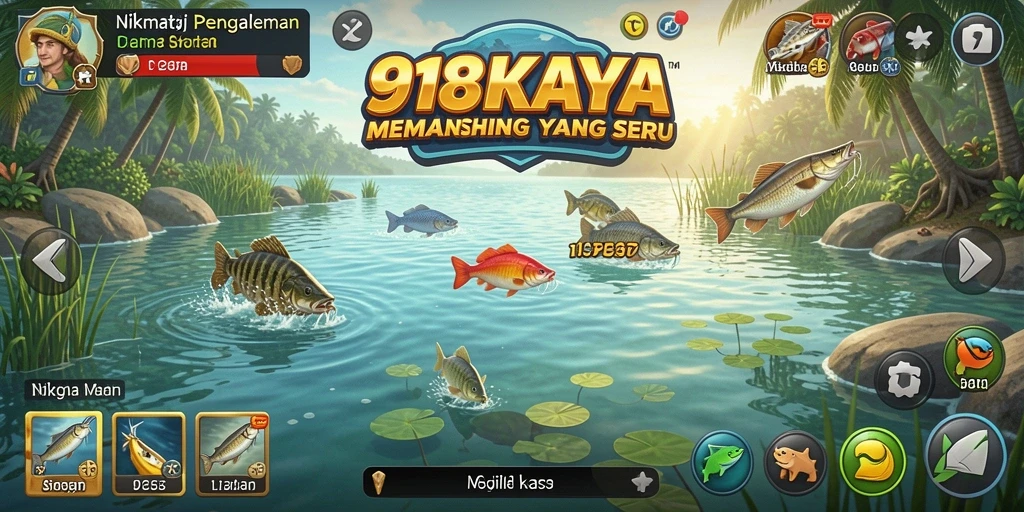 Gameplay seru memancing di 918KAYA dengan grafis menarik.