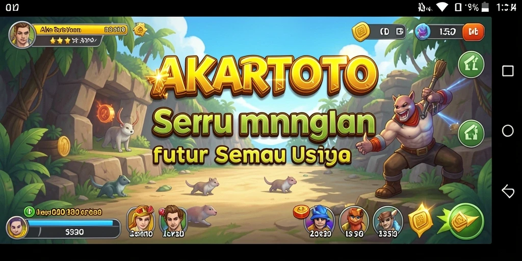 Menampilkan gameplay seru dan interaktif AKARTOTO.