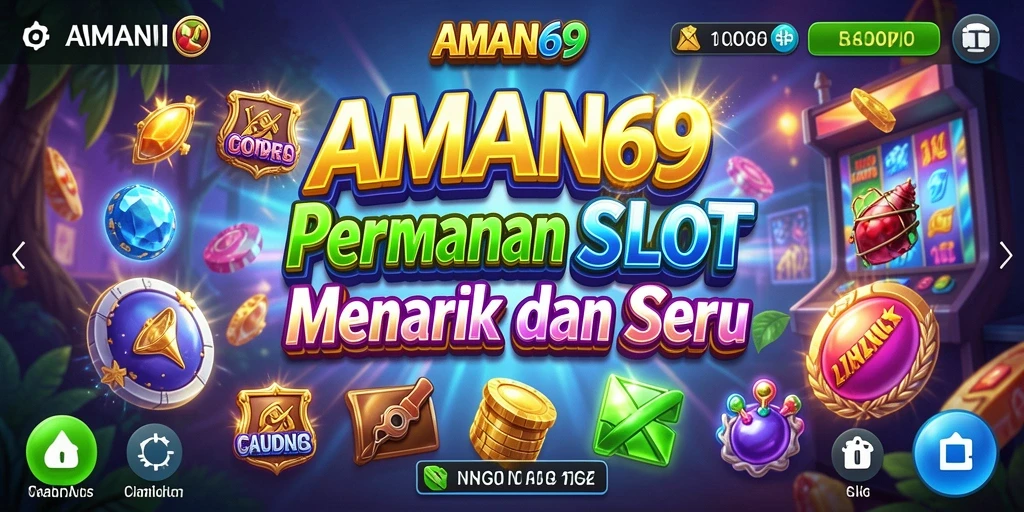 Tampilan gameplay AMAN69 yang menarik dan penuh warna.