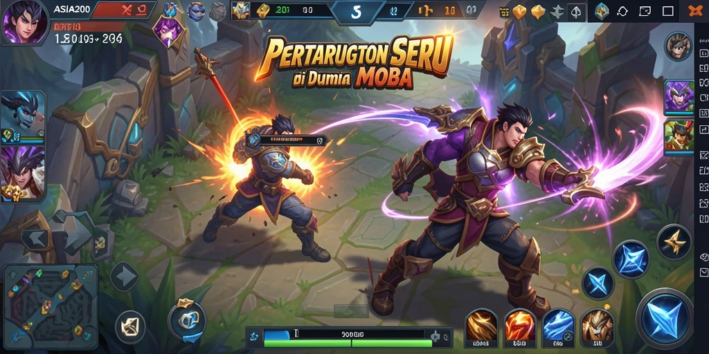 Tangkapan layar dari gameplay ASIA200 yang mendebarkan dan penuh aksi.