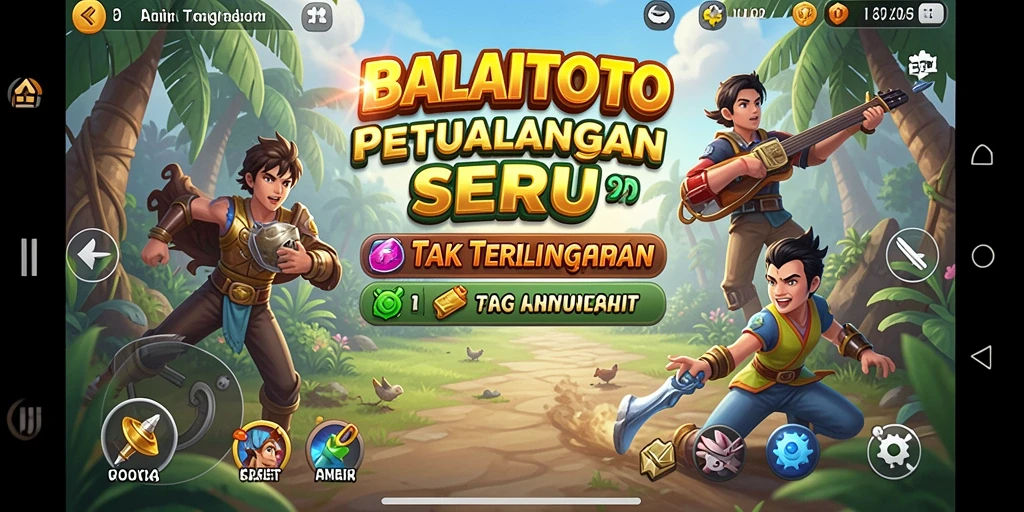 Screenshot gameplay BALAITOTO menampilkan serunya berpetualang.