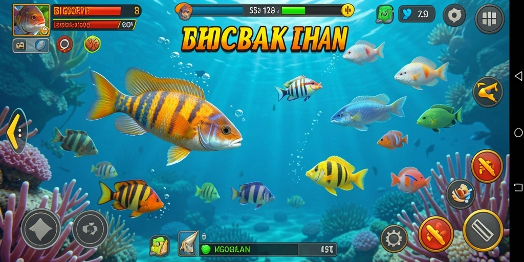 Tampilan visual menarik dari <strong>BIGCOR78</strong> saat menangkap ikan.