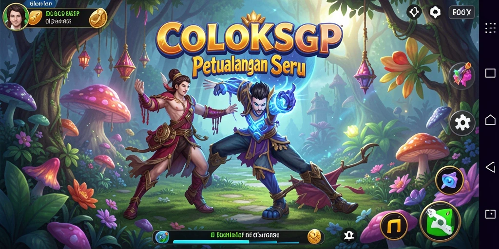 Screenshot COLOKSGP menampilkan aksi seru dalam petualangan dunia fantasi.