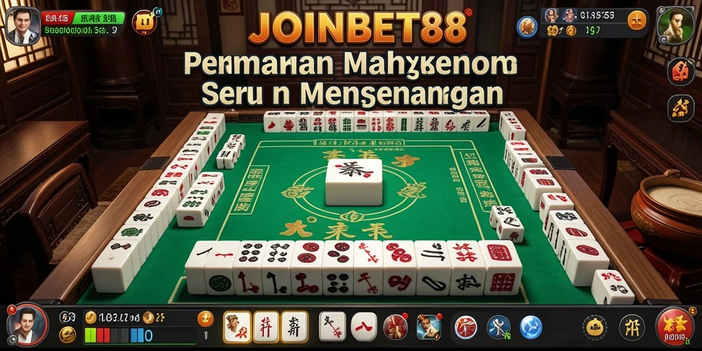 Screenshot gameplay JOINBET88 yang menampilkan suasana bermain Mahjong yang seru.