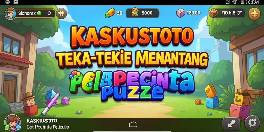 Screenshot gameplay KASKUSTOTO menampilkan teka-teki yang seru dan interaktif.