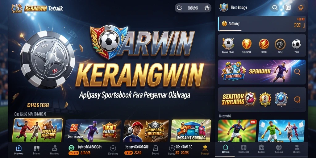 Tampilan utama gameplay KERANGWIN dengan berbagai opsi taruhan.