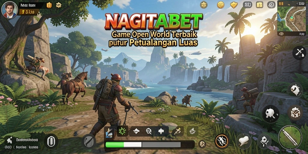 Tampilan gameplay NAGITABET dengan petualangan Open World yang seru.