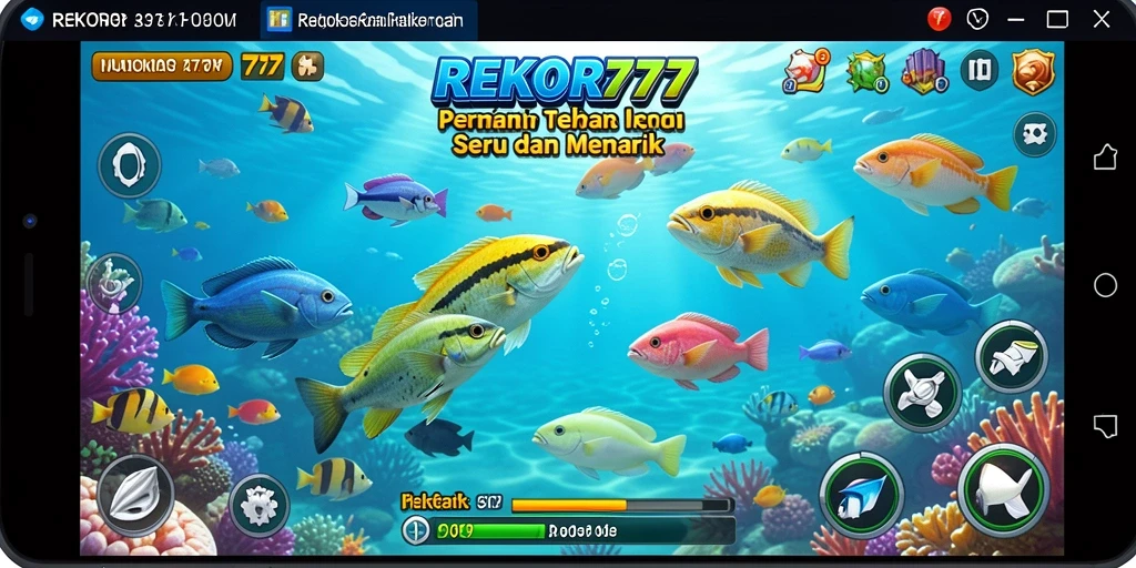 Tangkapan layar gameplay seru REKOR777 dalam aksi tembak ikan.
