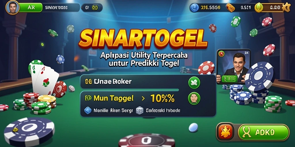 Tampilan utama SINARTOGEL dengan fitur prediksi yang intuitif.