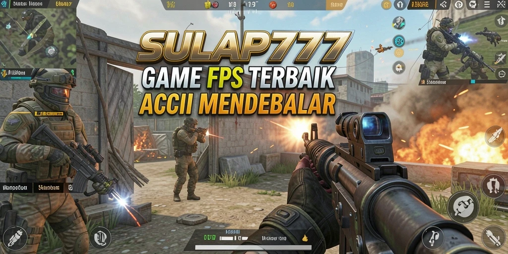 Tampilan gameplay SULAP777 yang mendebarkan dalam mode FPS.